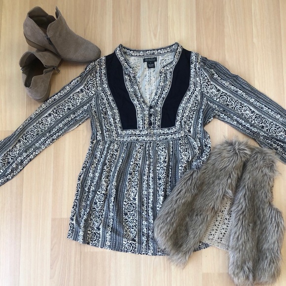 Lucky Brand Tops - 🌻 3/25 Item Lucky Brand Long-sleeve Boho Tunic